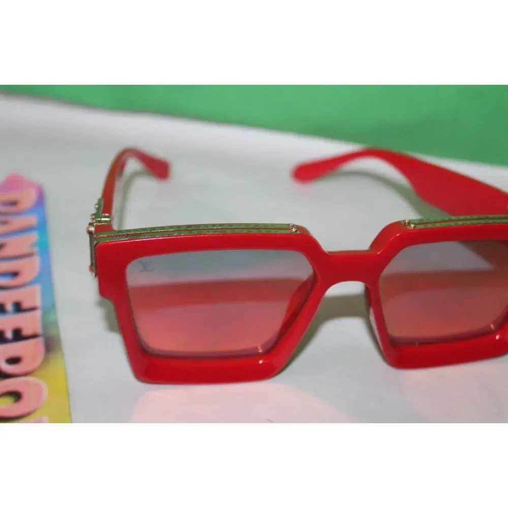 Louis Vuitton Millionaire Red Frame Men's Sunglasses Z1165W